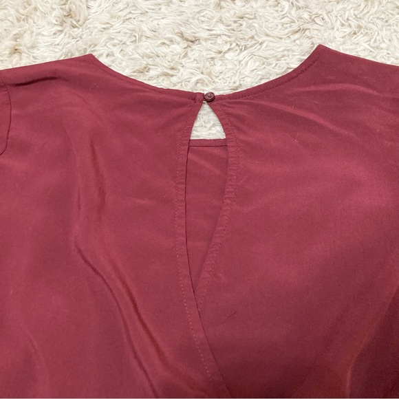 Cranberry Red Jumpsuit Short Sleeve Size Small S - Picture 3 of 12